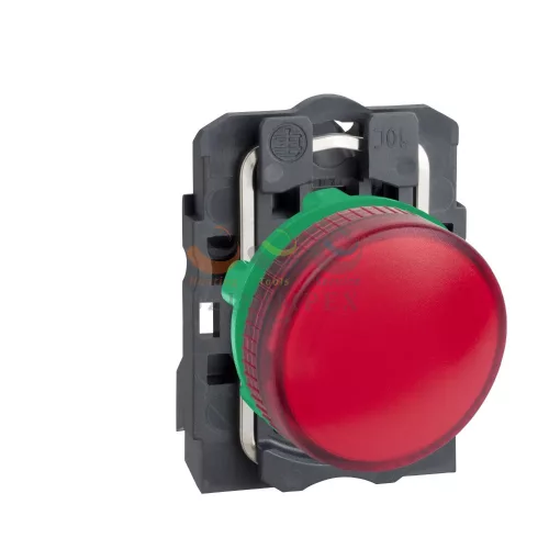 Schneider Electric harmony komplett műanyag BA9s foglalatos jelzőlámpa, Ø22, 250 V, piros