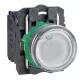 Schneider Electric harmony komplett műanyag LED világító nyomógomb, Ø22, visszatérő, 1NO+1NC, 230 VAC, fehér