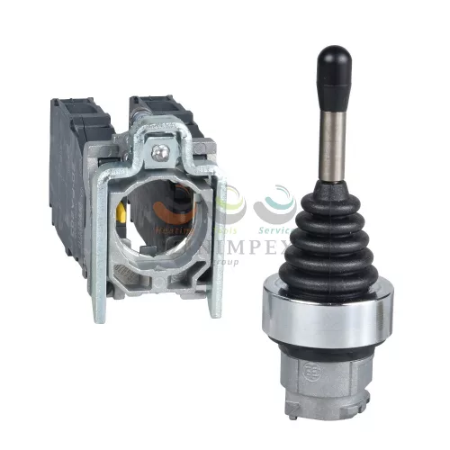 Schneider Electric harmony XD4 fém joystick, Ø22, 4 irányú, visszatérő, irányonként 1NO, csavaros csatlakozó