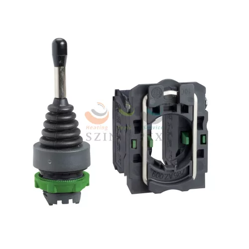 Schneider Electric harmony XD5 komplett műanyag joystick, Ø22, 2 irányú, visszatérő, 1NO irányonként, csavaros csatlakozás