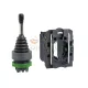 Schneider Electric harmony XD5 komplett műanyag joystick, Ø22, 2 irányú, visszatérő, 1NO irányonként, csavaros csatlakozás