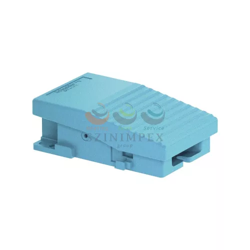 Schneider Electric harmony XPE lábkapcsoló, 1 fokozatú, 1NO+1NC, védeőtető nélkül, fém, kék