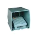 Schneider Electric harmony XPE lábkapcsoló, 1 fokozatú, 1NO+1NC, védőtetővel, fém, kék