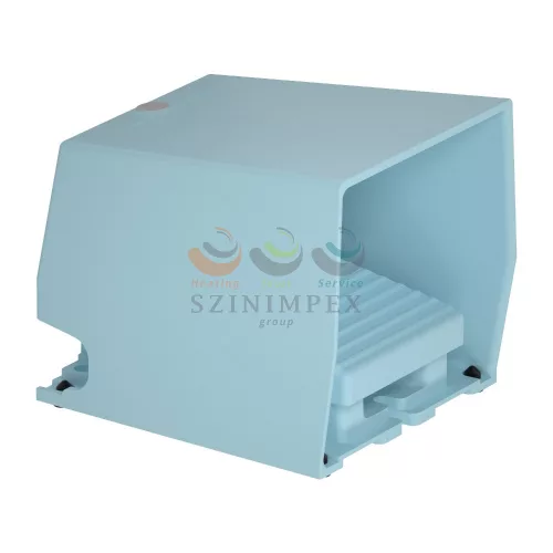 Schneider Electric harmony XPE lábkapcsoló, 1 fokozatú, 1NO+1NC, védőtetővel, fém, kioldóval, kék