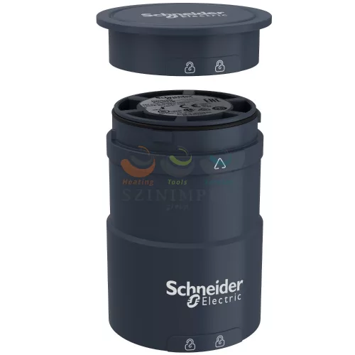 Schneider Electric harmony XVU Ø60 fényoszlop alapegység, fekete, fedéllel, 24 VAC/DC