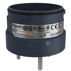   Schneider Electric harmony XVU Ø60 fényoszlop rögzítő egység közvetlen rögzítéshez, 3 pontos, fekete