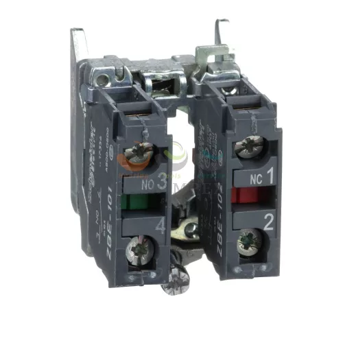 Schneider Electric harmony fém rögzítőaljzat és érintkezőblokk, 1NO+1NC
