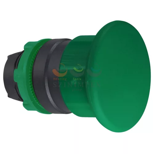 Schneider Electric harmony műanyag Ø40 gombafejű nyomógomb fej, Ø22, visszatérő, zöld