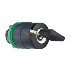   Schneider Electric harmony műanyag választókapcsoló fej, Ø22, 455 kulcsos, minden pozícióban kivehető, 2 állású