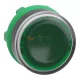 Schneider Electric harmony műanyag világító nyomógomb fej, Ø22, visszatérő, beépített LED-hez, zöld