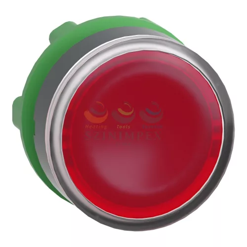 Schneider Electric harmony műanyag világító nyomógomb fej, Ø22, visszatérő, beépített LED-hez, piros