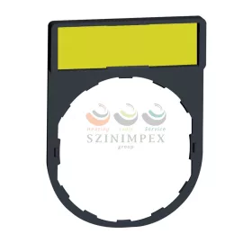   Schneider Electric harmony címketartó 30 × 40 mm, Ø22 készülékekhez, 8 × 27 mm felirati címkével, jelöletlen, fehér/sárga