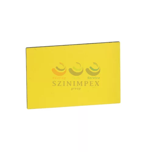Schneider Electric harmony felirati címke, 18 × 27 mm, 30 × 50 mm címketartóhoz, gravírozható, fehér/sárga