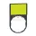 Schneider Electric harmony címketartó 30 × 50 mm, Ø22 készülékekhez, 18 × 27 mm jelöletlen felirati címkével, fehér/sárga