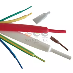   TRACON zsugorcső fekete 2,4 mm/1,2 mm-átmérő 1 m 2:1-zsugor vékonyfalú melegzsugor ZS024