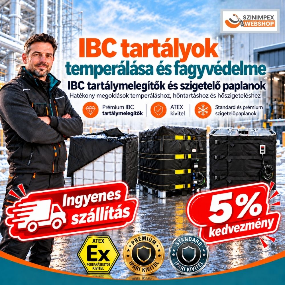 IBC tartályok temperálása és fagyvédelme