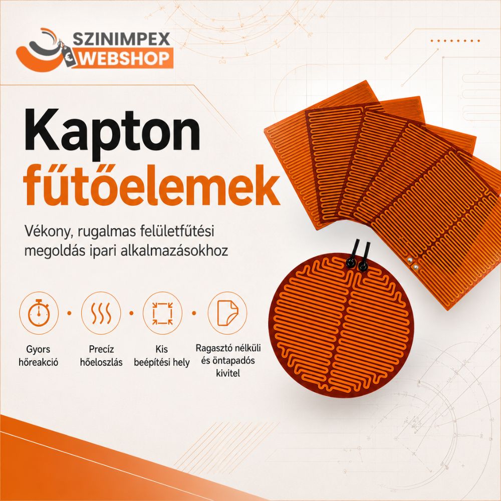 Kapton fűtőelemek: vékony, rugalmas felületfűtési megoldás ipari alkalmazásokhoz